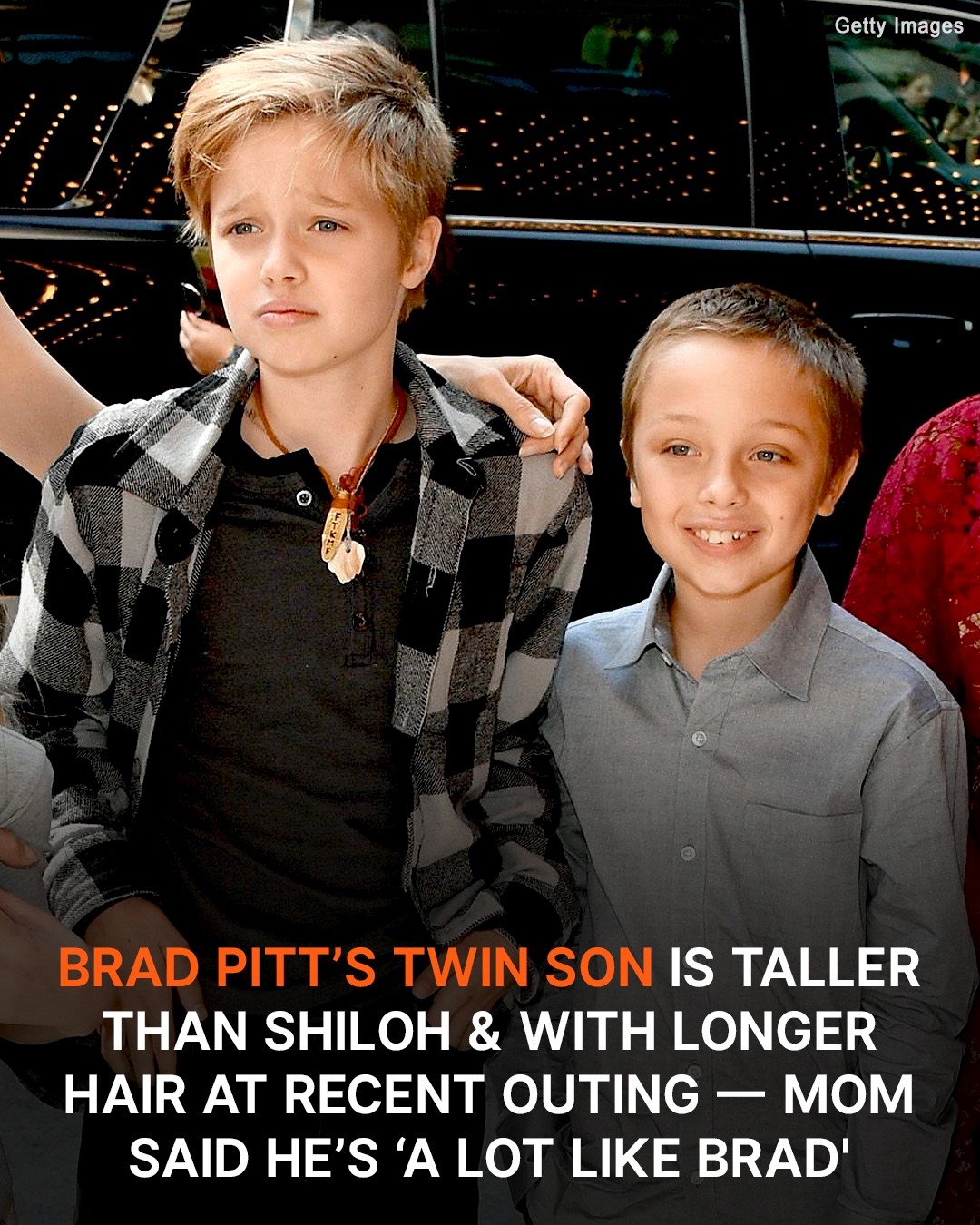 Brad Pitt’s Twin Son Is Taller than Shiloh & with Longer Hair at Recent Outing — Mom Said He’s ‘A Lot Like Brad’