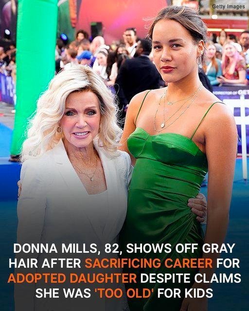 Single Mom Donna Mills Boasts Shorter, Silver Hair at 82 after Sacrificing Career to Raise Adopted Girl